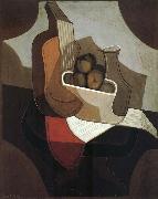 Juan Gris the red blanket  on the table Germany oil painting artist